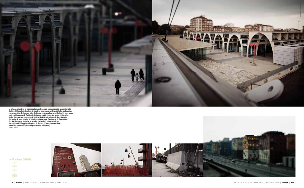 Reportage: architectures of Torino 2006 on the magazine Valori. copyright © _nf