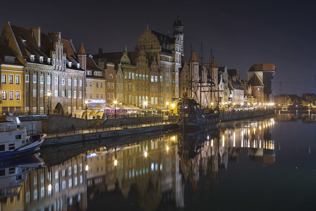 Gdansk - Stara Motlawa by night